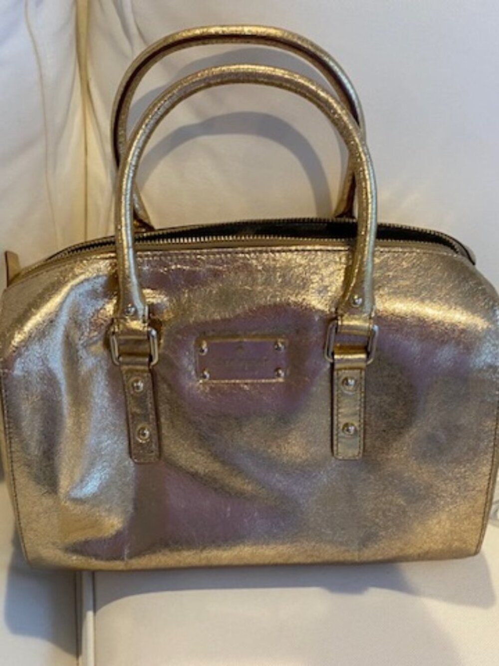 Kate Spade Gold leather handbag